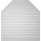Ekena Millwork Octagonal Top Surface Mount PVC Gable Vent w/ 2"W x 2"P Brickmould Sill Frame, 40"W x 42"H GVPOT40X4203SF - alternate 5